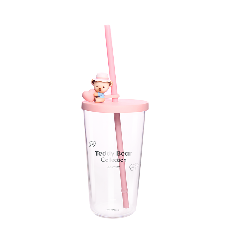 so.home泰迪珍藏玻璃吸管杯  C718-40
