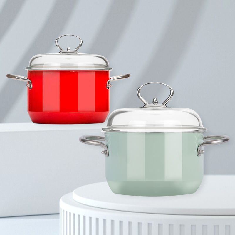 靓彩不锈钢珐琅炖锅  R438-20H